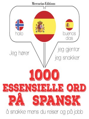 cover image of 1000 essensielle ord på spansk